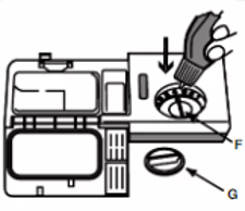 Ouvrez le couvercle du distributeur