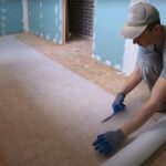 Le matériau est posé en surface