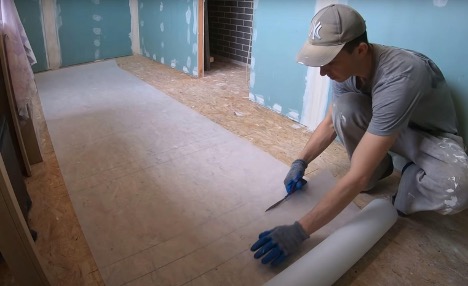 Le matériau est posé en surface