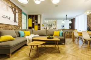 Salon de style scandinave