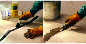 Composition de réparation pour chape