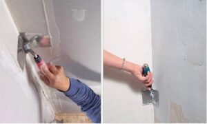 Traiter avec une spatule angulaire