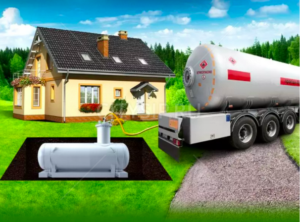 Gazomètre pour une maison privée