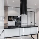 Hotte îlot à l'intérieur