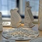 Finition de la cheminée avec du plâtre