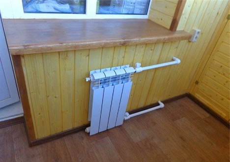 Batterie sur le balcon