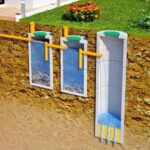 Fosse septique pour un bain