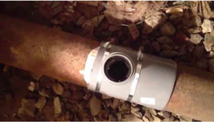 Forage de tuyaux en fonte