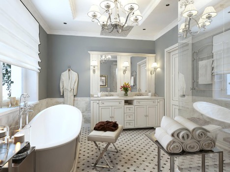 Salle de bain de style classique